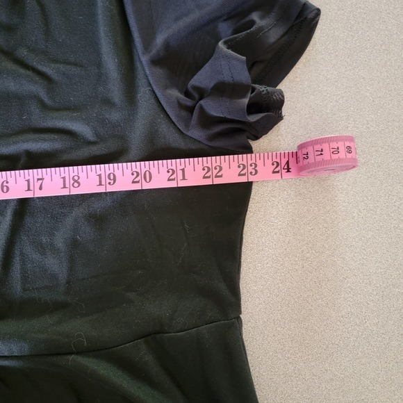 Shein‎ Curve Peplum Top Criss Cross V Neck Mesh Sleeve Plus Size 4XL - Picture 4 of 7